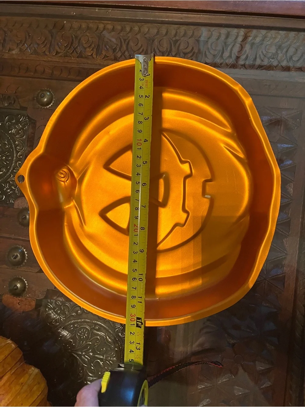 Vintage Wilton Halloween Pumpkin Cake Pan - Orange Jack-O'-Lantern